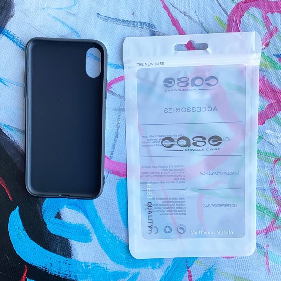 iPhone 6 Case Blue White Abstract Geometric Print Cover NEW - Picture 7 of 7